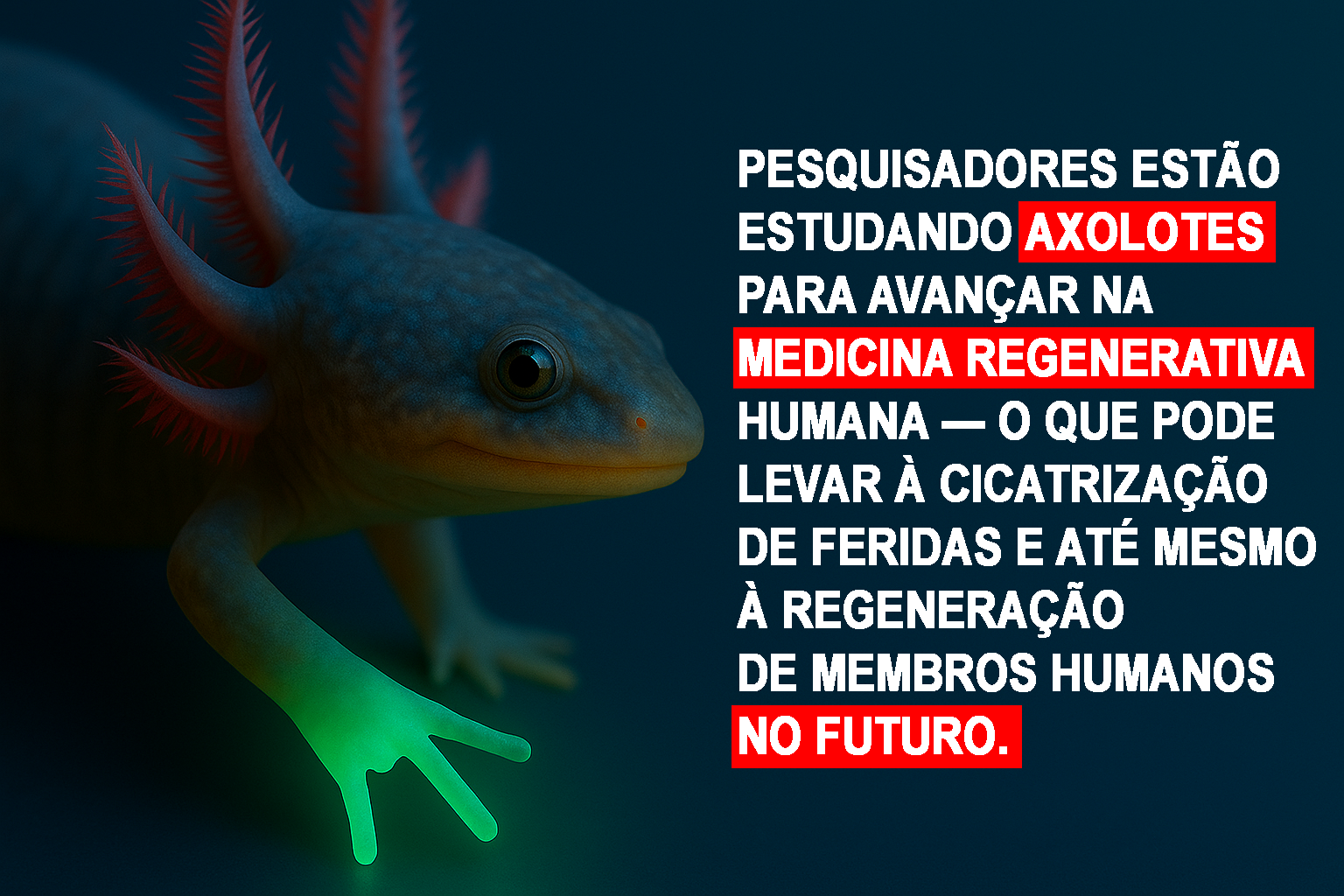 post – o fascinante poder regenerativo do axolote um superpoder da natureza